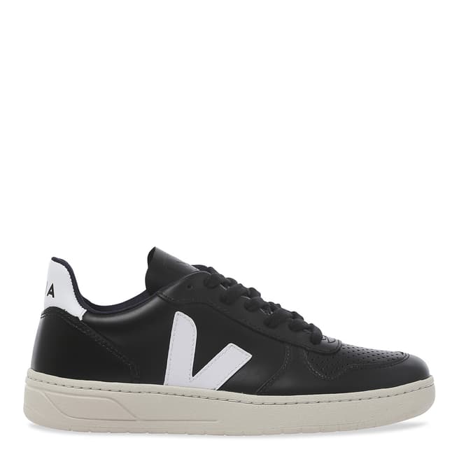 VEJA V-10 Black White Leather Sneaker