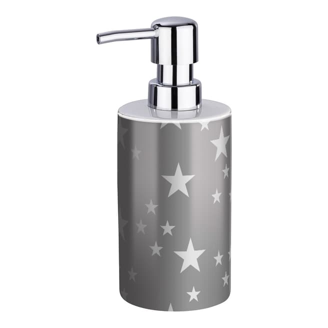 Wenko Stella Ceramic Soap Dispenser, Dark Grey