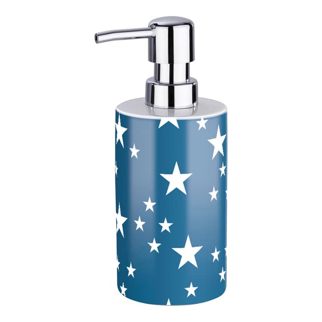 Wenko Stella Ceramic Soap Dispenser, Dark Blue