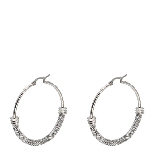 Alexa by Liv Oliver Silver Ring Hoop Earrings