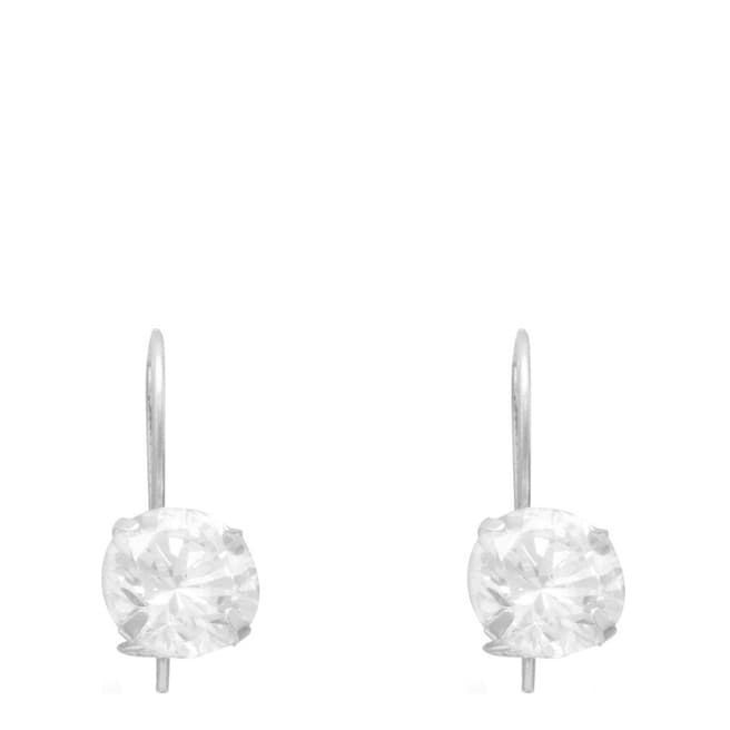 Alexa by Liv Oliver Sterling Silver Drop Solitaire Earrings