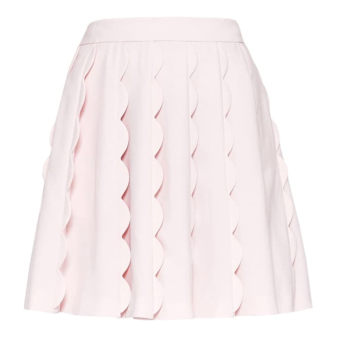 Ted Baker Baby Pink Poppay Scallop Mini Skirt