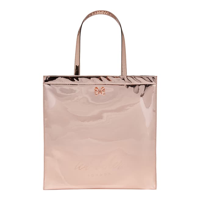 Ted Baker Rose Gold Jencon Mirrored Large Icon Bag