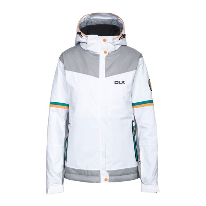 DLX White Rosan Waterproof Ski Jacket
