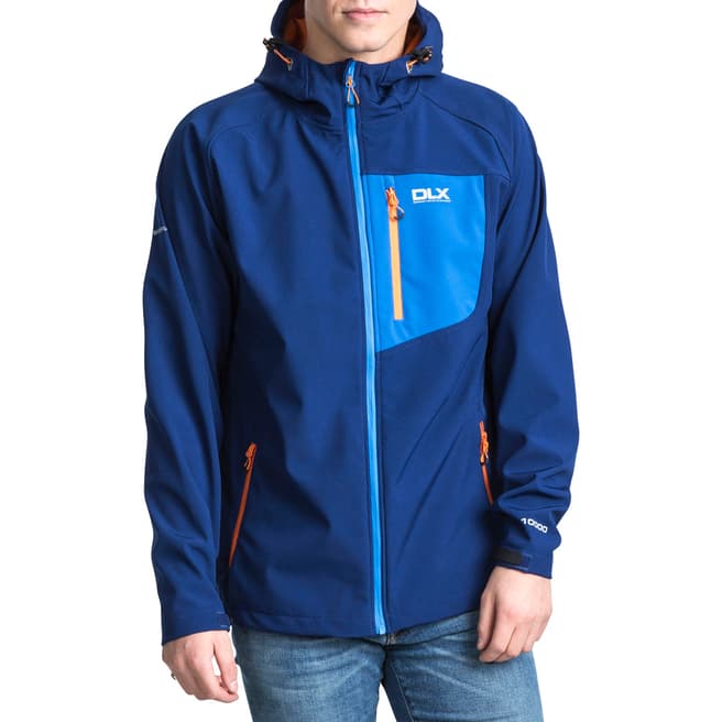 DLX Blue/Orange Wallis Softshell Hooded Jacket
