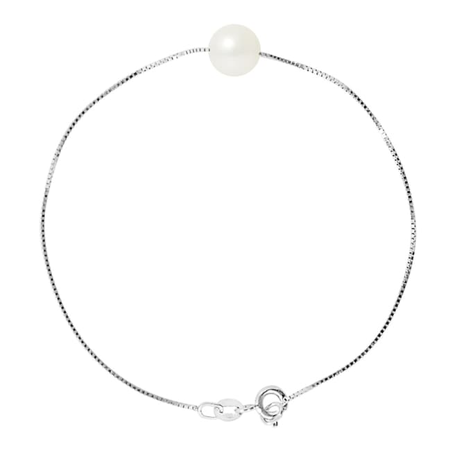 Just Pearl Natural White Pearl Bracelet 8-9mm