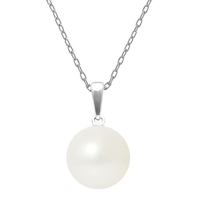 Just Pearl Natural White Solo Pearl Necklace 9-10mm