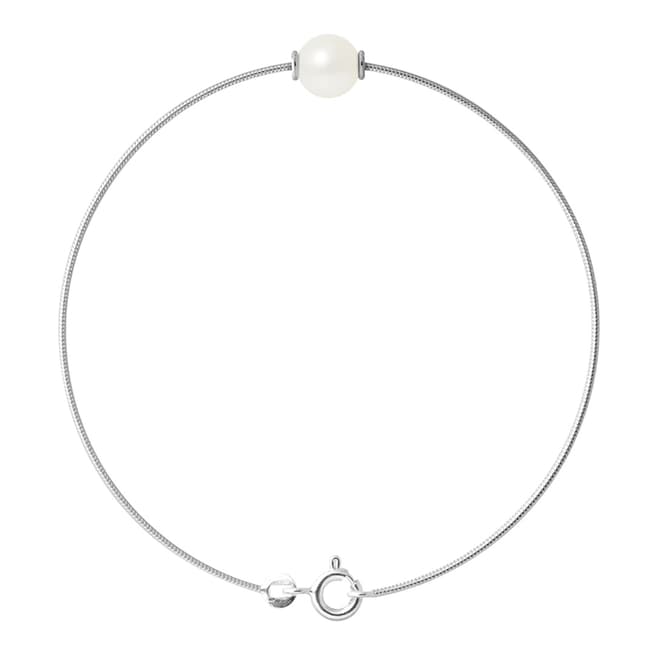 Just Pearl Natural White Pearl Bracelet 9-10mm