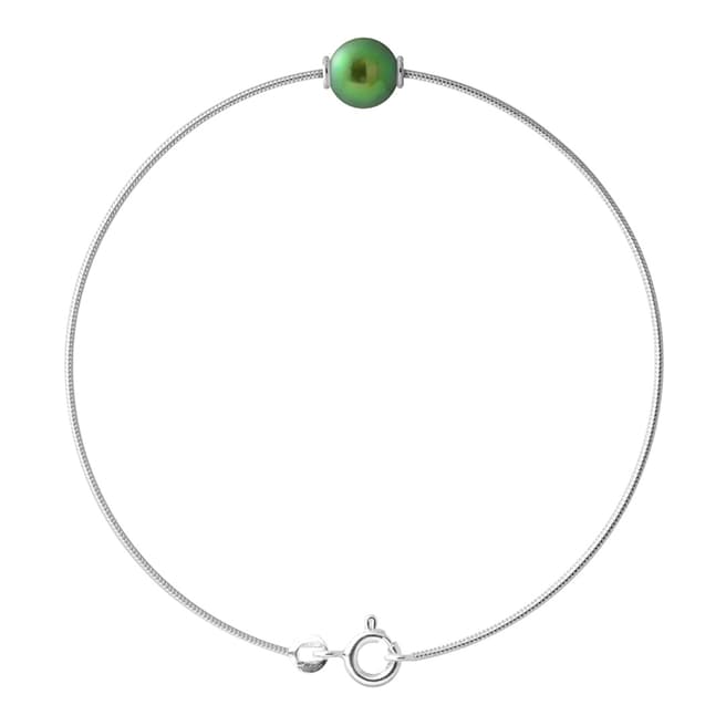 Just Pearl Malachite Green Pearl Bracelet 9-10mm