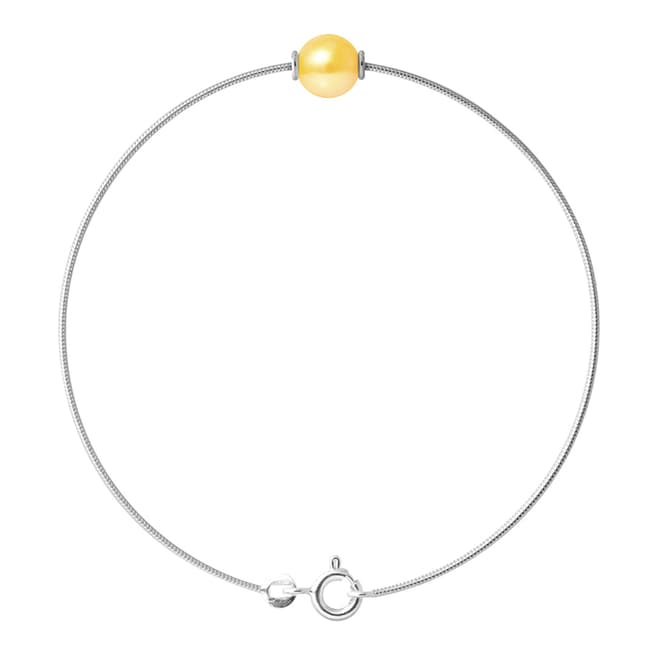 Just Pearl Golden Yellow Pearl Bracelet 9-10mm
