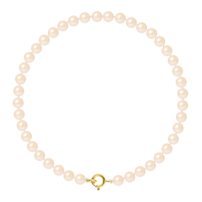 Just Pearl Natural Pink Row Of Pearls Bracelet 4-5mm