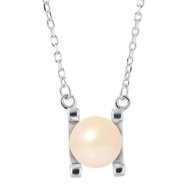 Just Pearl Natural Pink Round Pearl Necklace 7-8mm