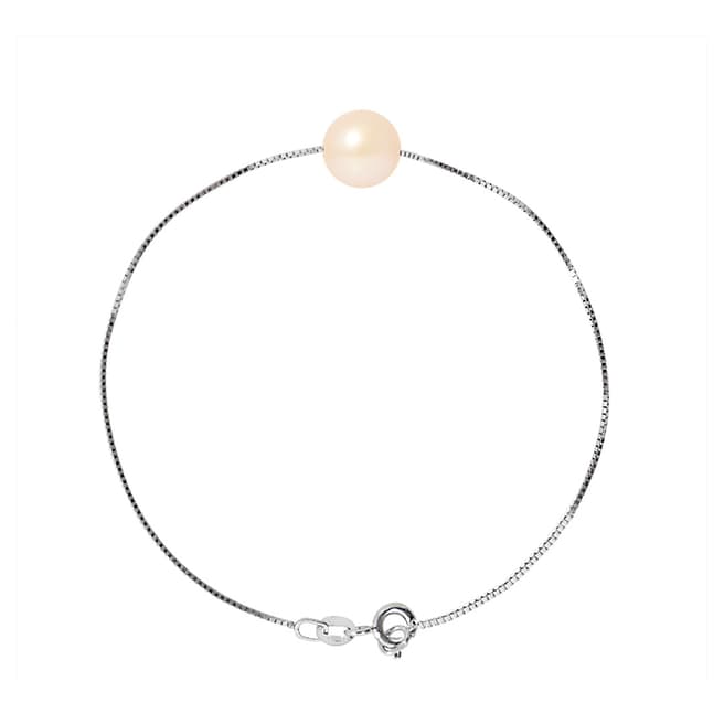 Just Pearl Natural Pink Round Pearl Bracelet 8-9mm