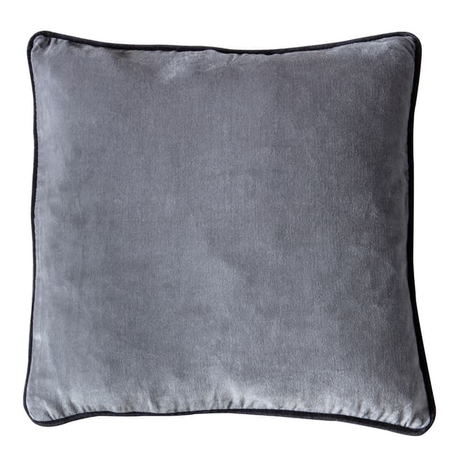 Gallery Living Grey Eterno Velvet Cushion 45x45cm