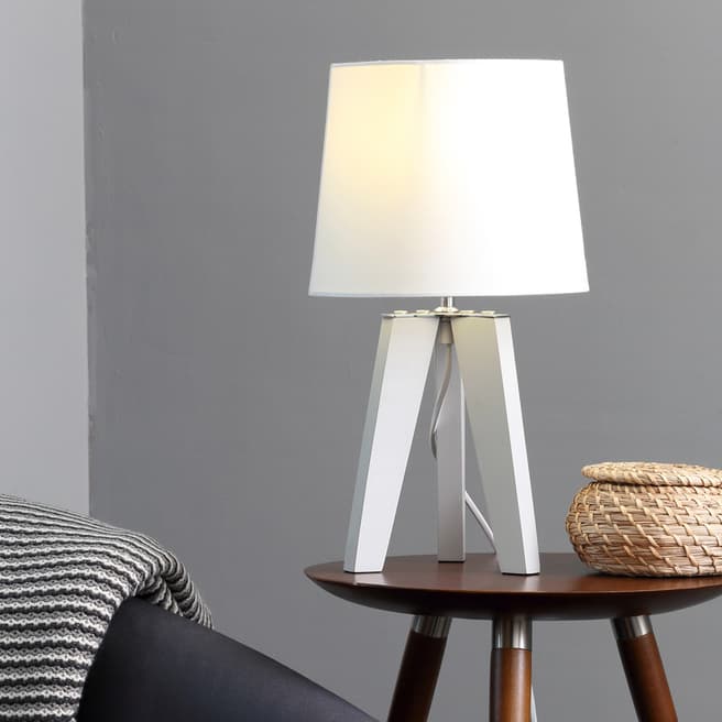 Contemporary Luxe Tripod Table Lamp Grey 