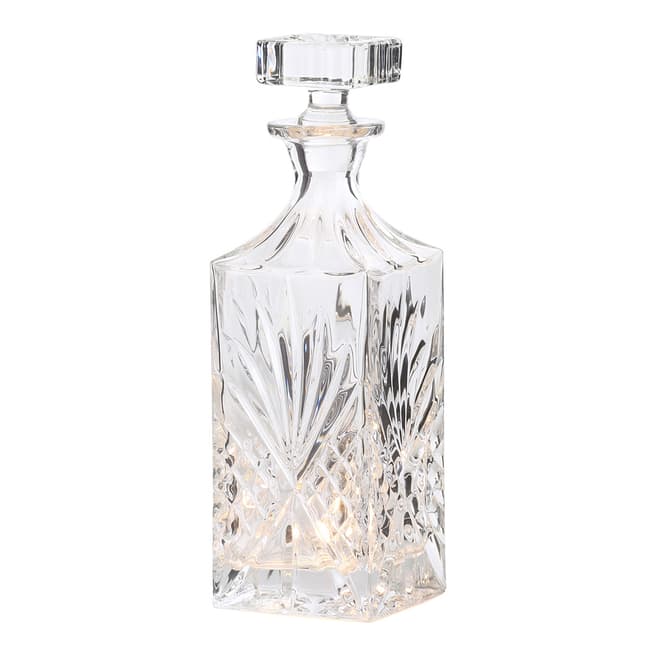 Contemporary Luxe Square Decanter Clear