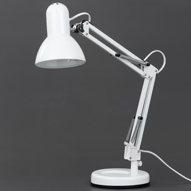 Contemporary Luxe Vincenza Task Light White