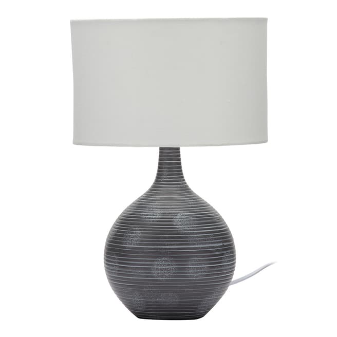 Contemporary Luxe Natural Swirl Ceramic Table Lamp
