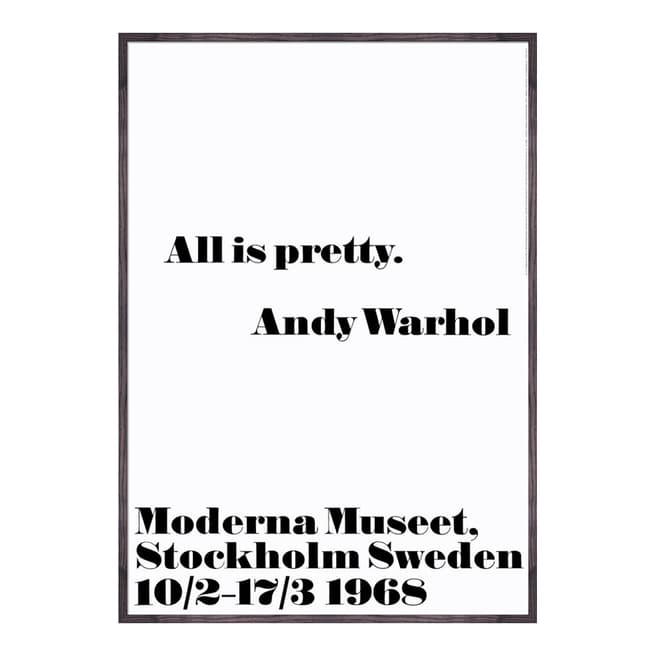 Andy Warhol All Is Pretty 100x70cm Framed Print