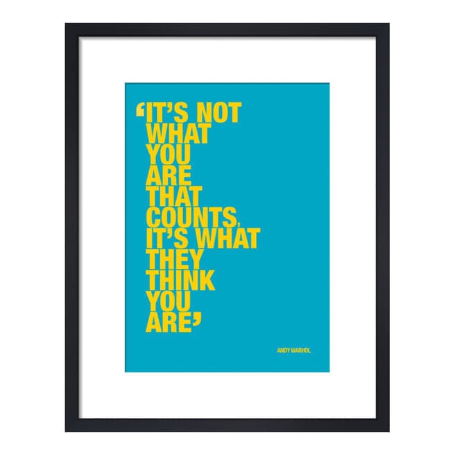 Andy Warhol What you are Framed Print 36x28cm Framed Print