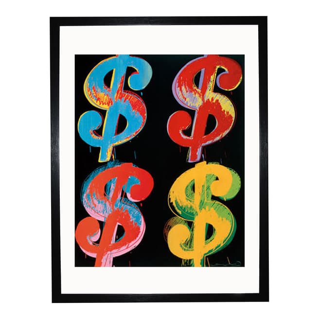 Andy Warhol $4, 1982 Framed Print, 36x28cm