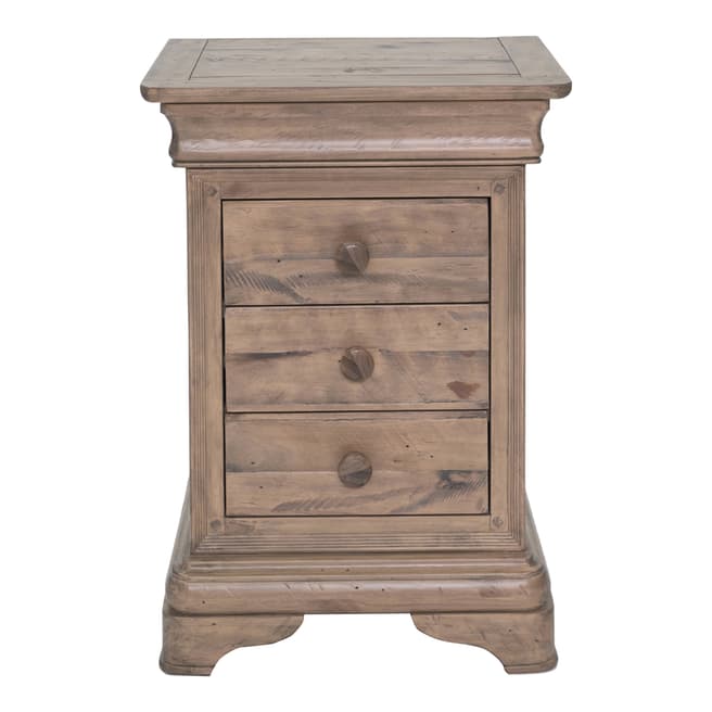Willis & Gambier Louis Philippe Reclamied Bedroom - 3 Drawer Bedside Chest