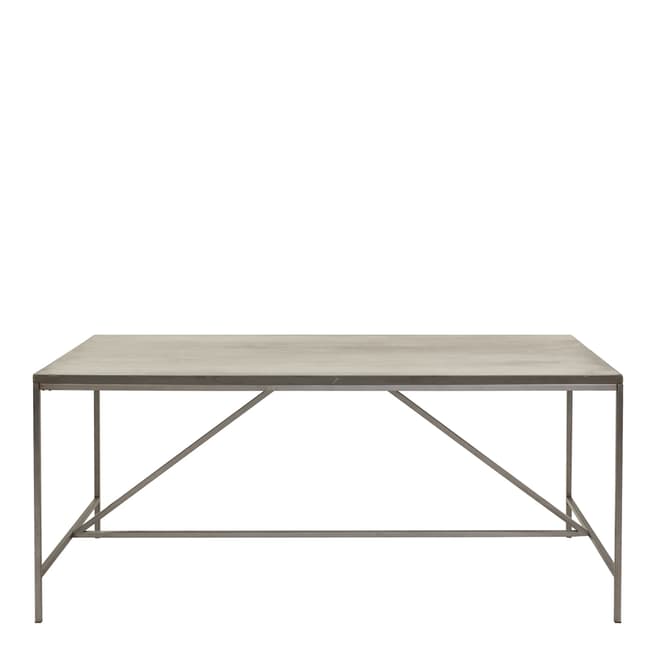 Willis & Gambier Forte Dining - Dining Table (Faux Concrete With Metal Base) 180*90