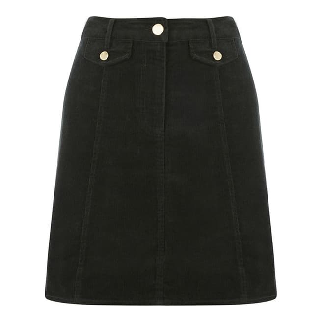 Oasis Green Pocket Cord Skirt