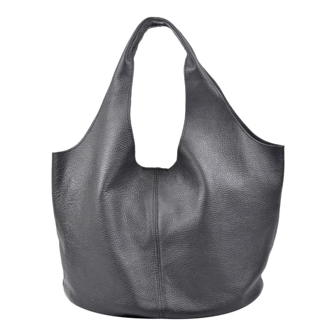 Carla Ferreri Black Leather Shoulder Bag 