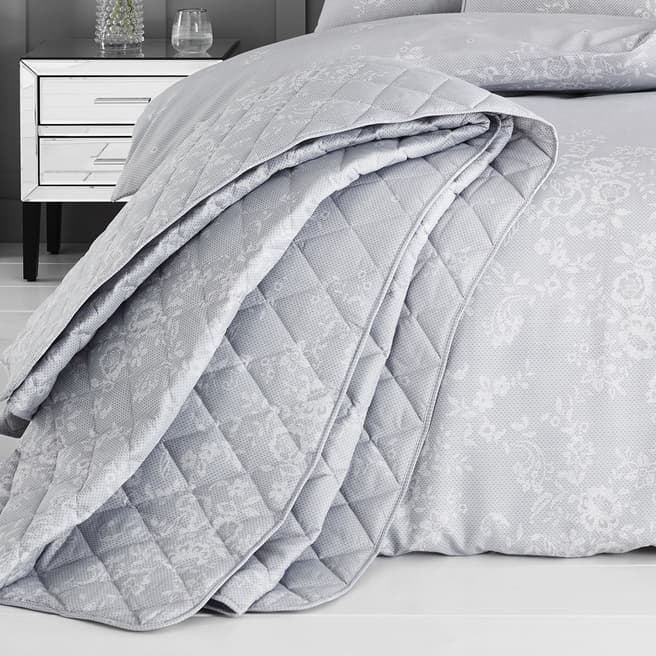 Vanguard Lacey Bedspread, Silver