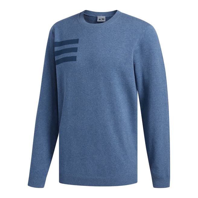 Adidas Golf Blue Blend Crew Sweater