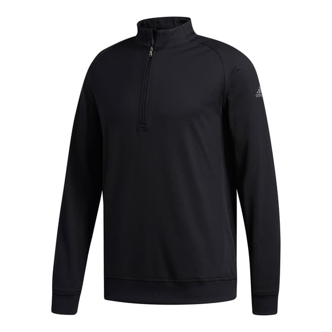 Adidas Golf  Black Classic Club 1/2 Zip Sweater