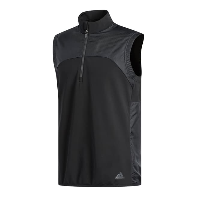 Adidas Golf Black Climaheat Frostguard 1/4 Zip Vest