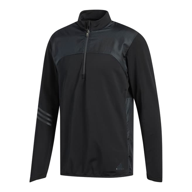 Adidas Golf Black Climaheat Frostguard 1/4 zip Jacket