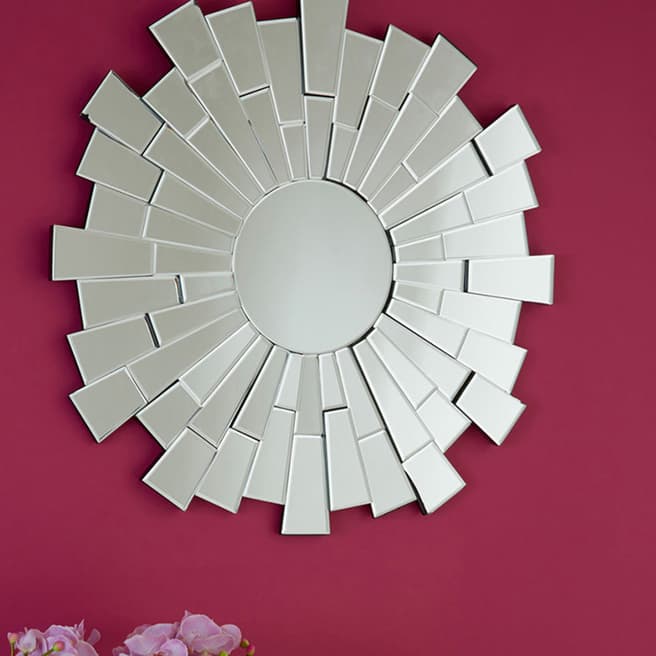 Fifty Five South Flared Circle Wall Mirror 80x80cm
