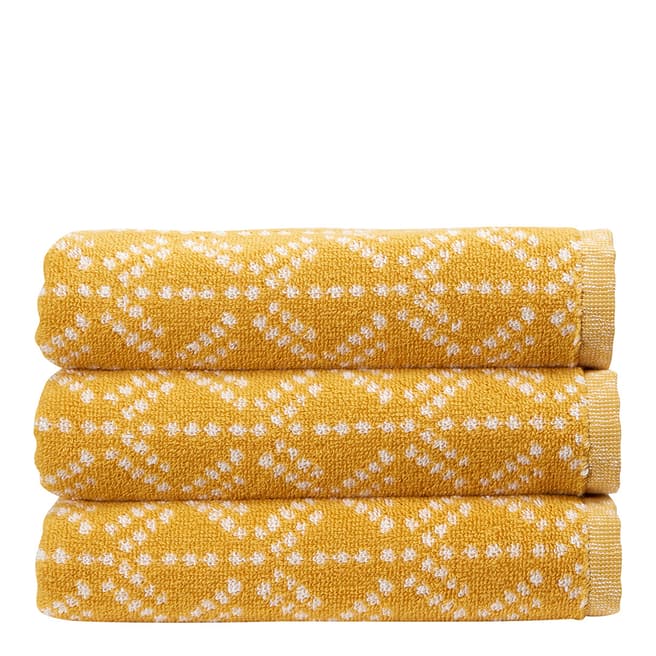 Christy Kimono Hand Towel, Ochre