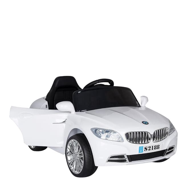 Ricco Toys White Battery Powered BMW Ride On