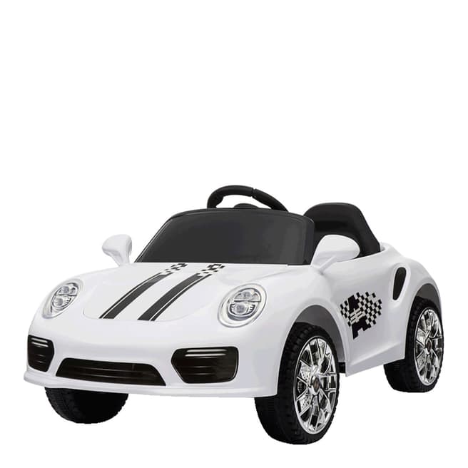 Ricco Toys White Battery Powered Boxster Porsche Style Ride On