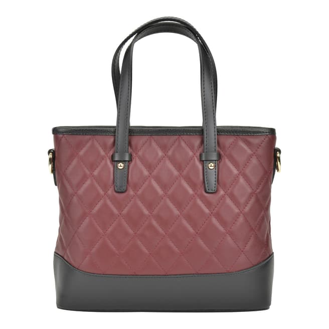 Renata Corsi Wine Top Handle Leather Bag