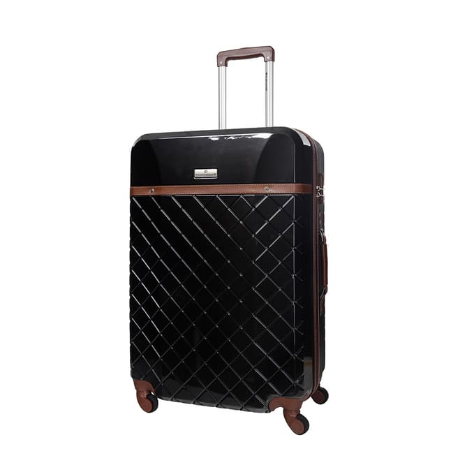 Platinium Black 4 Wheels Trendy Suitcase