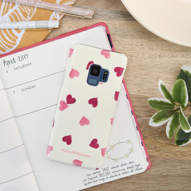 VQ Emma Bridgewater Pink Hearts Samsung Galaxy S9 Case