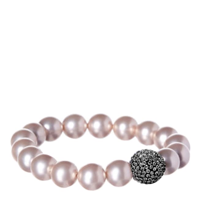 Alexa by Liv Oliver Champagne Pearl and Crystal Bracelet