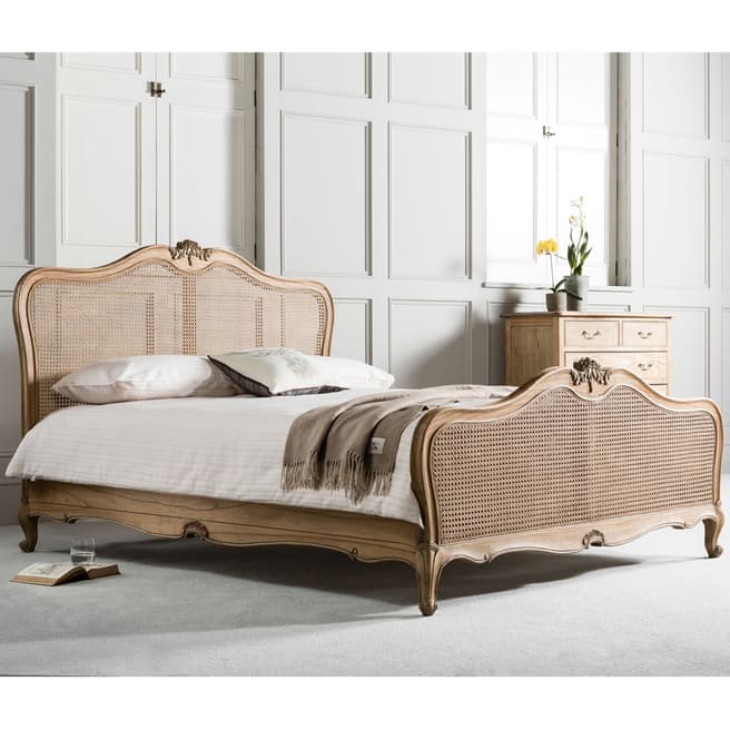 Gallery Living Stanal Super King Cane Bed, Weathered