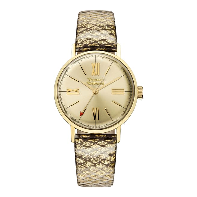 Vivienne Westwood Gold Burlington Leather Watch