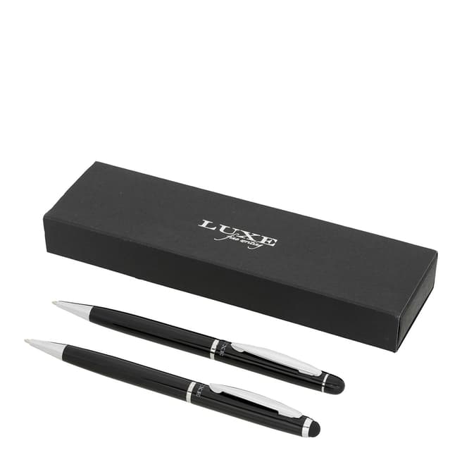 Luxe Black Stylus Ballpoint Pen Gift Set