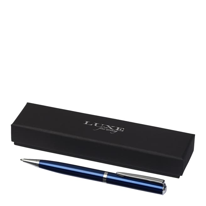 Luxe Blue Lacquered Ballpoint Pen