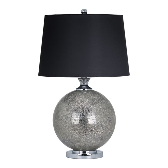 Hill Interiors The Silver Chambery Mosiac Crackle Effect Lamp