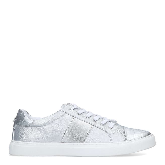 Carvela Silver Jumping Croc Low Top Trainers 