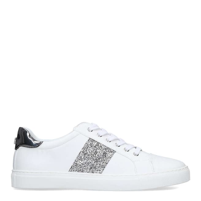 Carvela White Jumping Embellished Low Top Trainers 