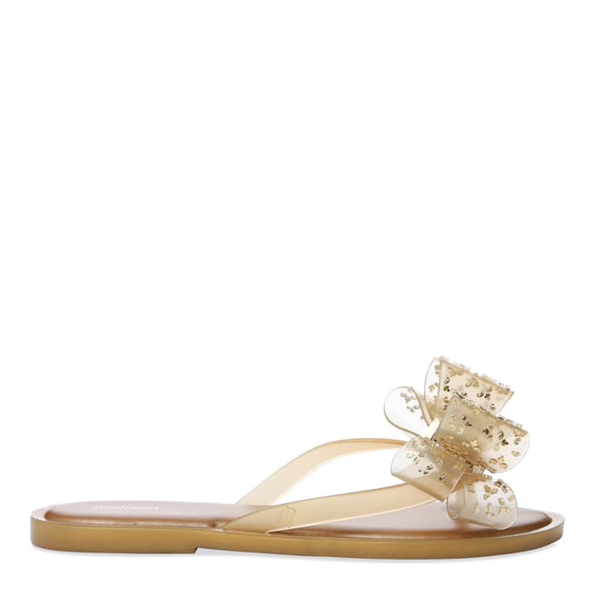 Melissa Gold Luxe Bow Flip Flop